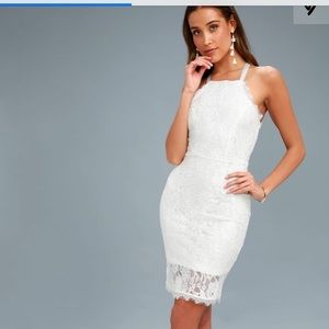 White lace lulus dress